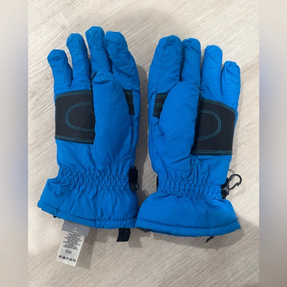 Columbia Kids Blue Ski Gloves size L